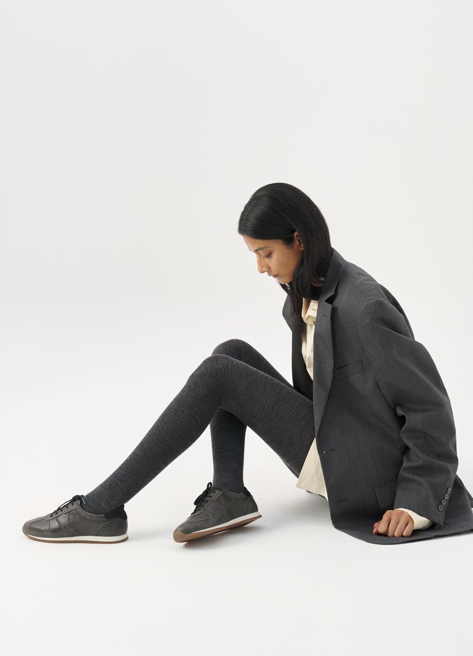 Yasmin sneakers Black textured leather