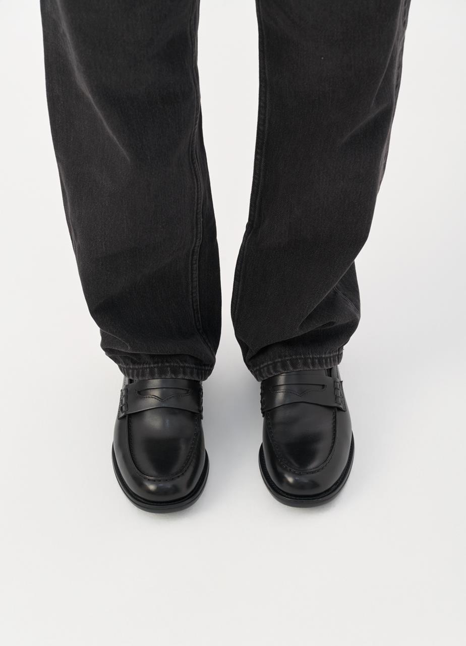 Steven mocassins Noir cuir