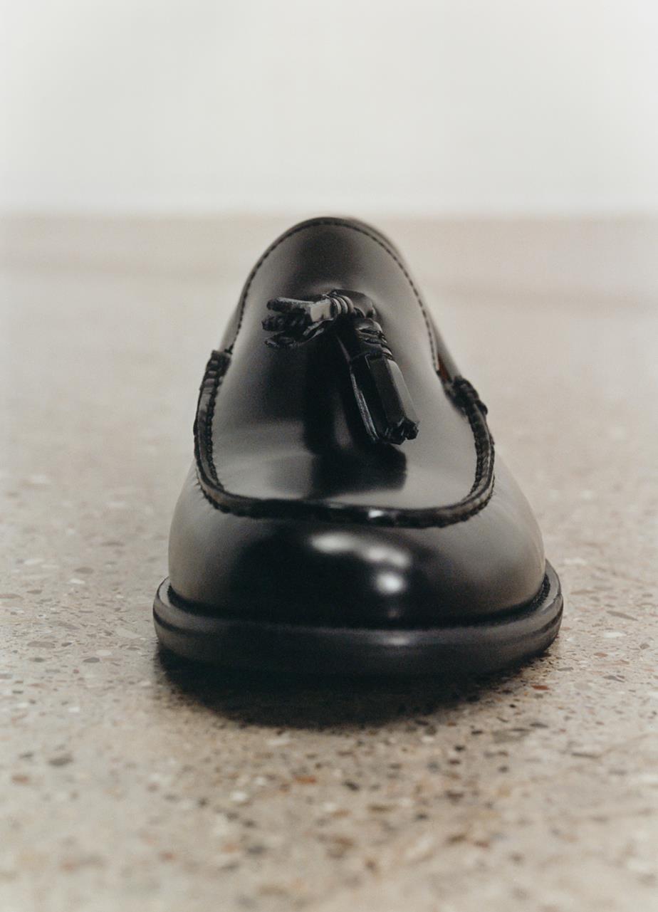 Steven loafers Black polished leather