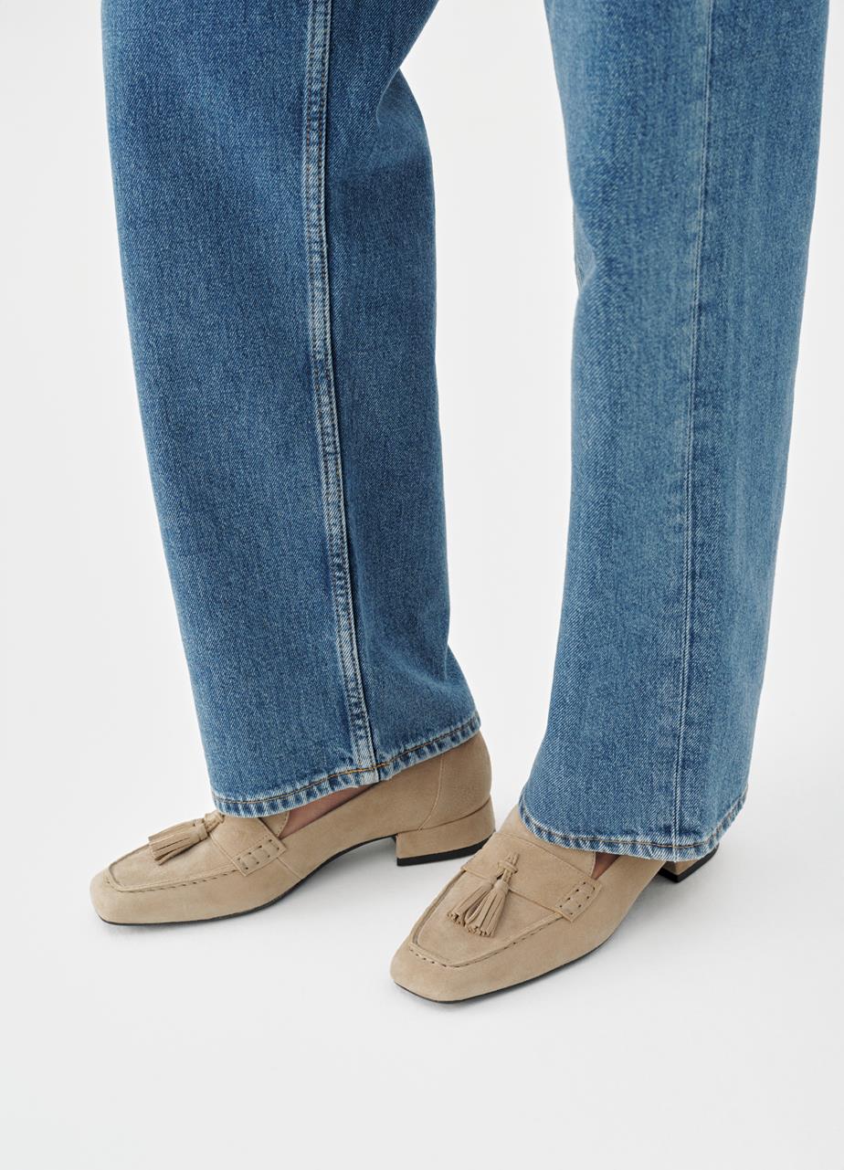 Debbi loafers Beige suede