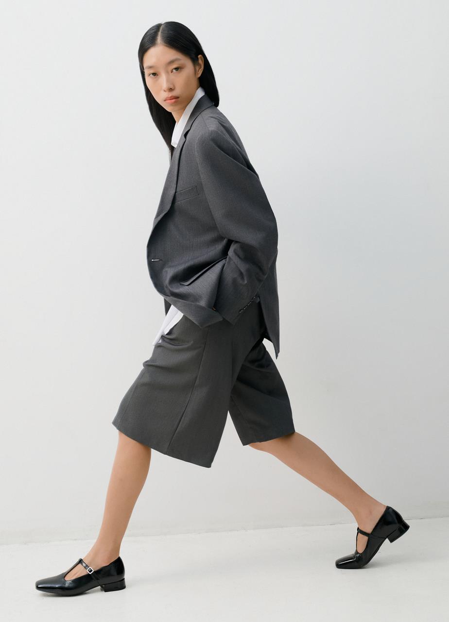 Debbi pumps Svart, Lakkskinn