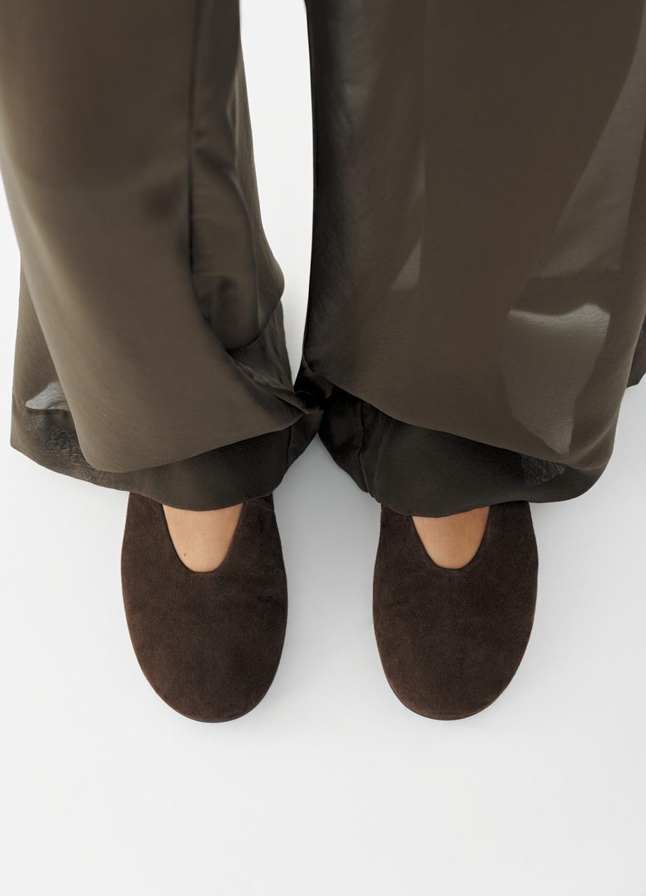Aleya ballet flats Brown, Suede