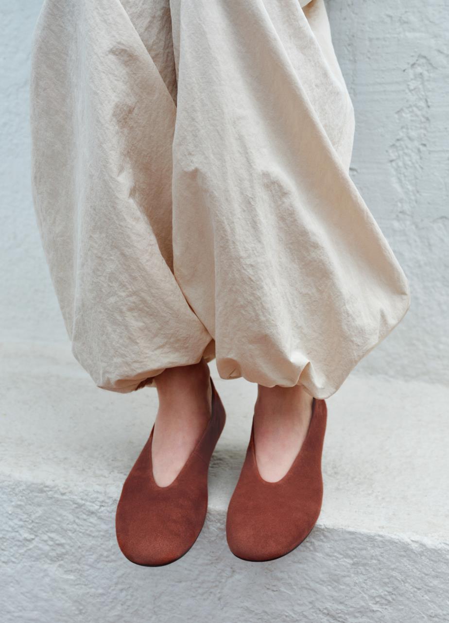 Aleya ballet flats Dark Red suede