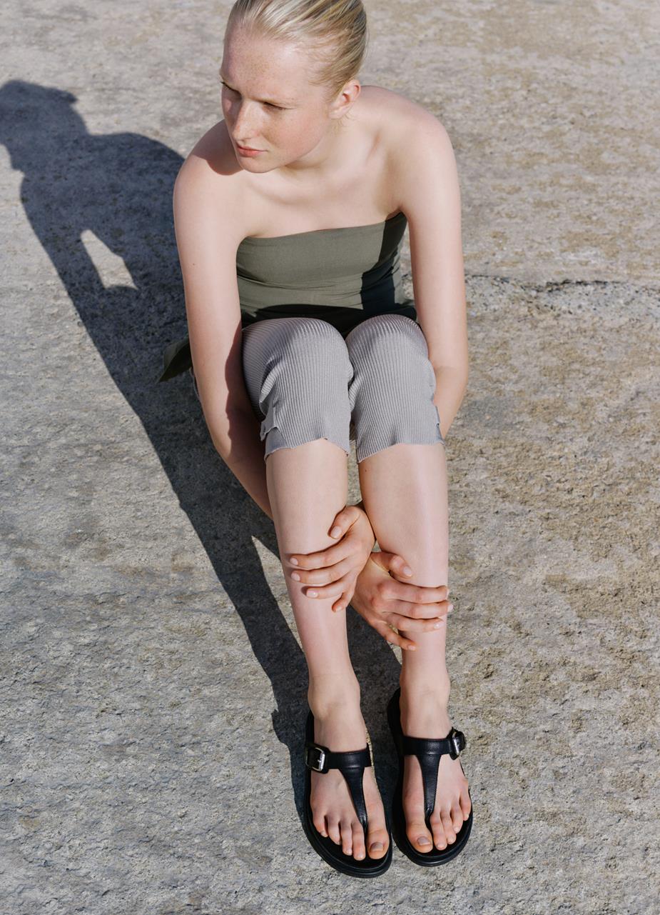 Effie sandaler Svart, Skinn