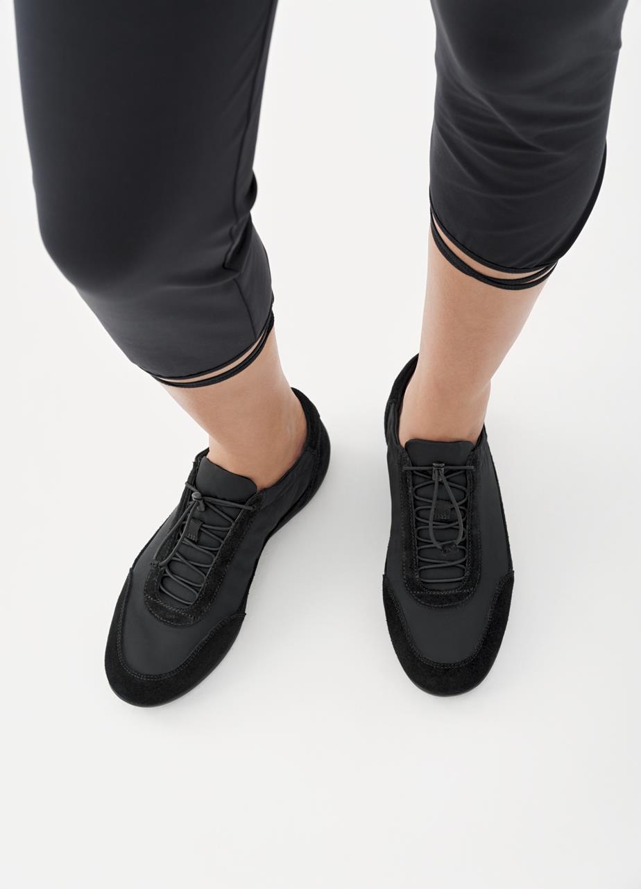 Hollie tenisky Černá, Semiš/Textil