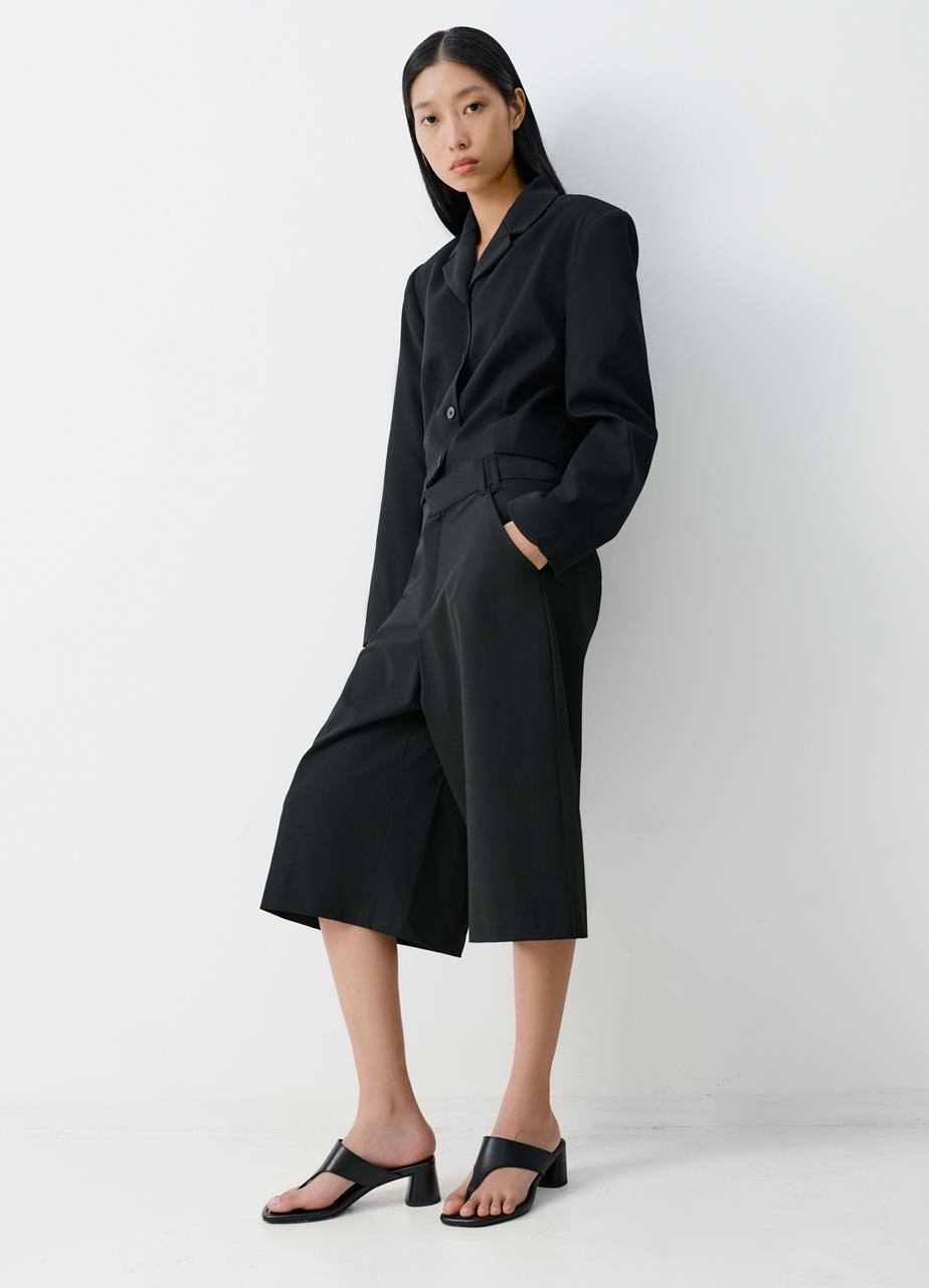 Evie sandaletten Schwarz, Leder