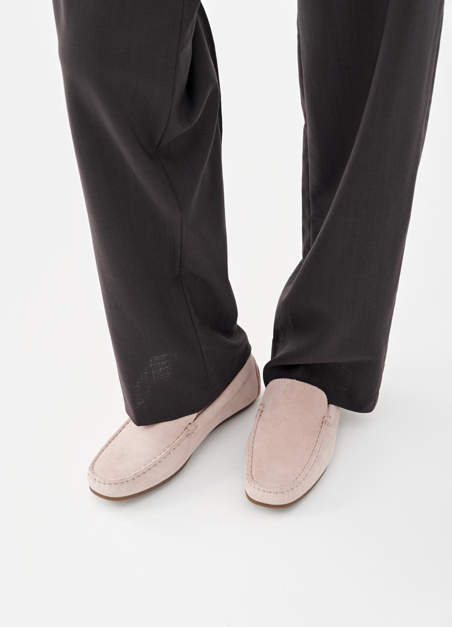 Larissa mocassins Rose Clair, Daim