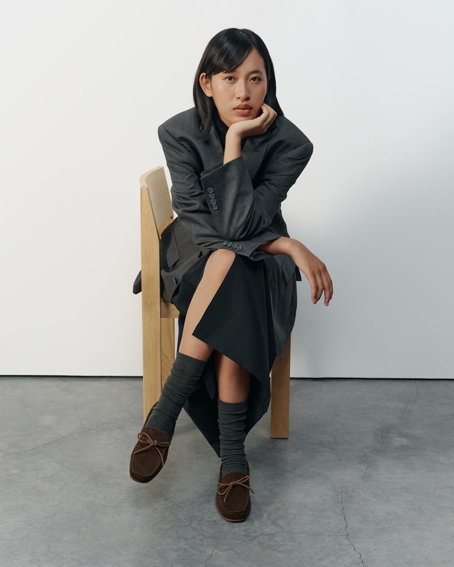 Larissa loafers Mörkbrun, Mocka