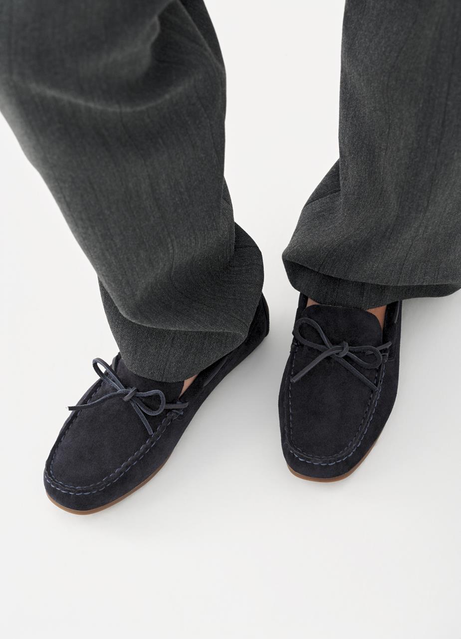Larissa loafers Σκουρο Μπλε, Σουεντ