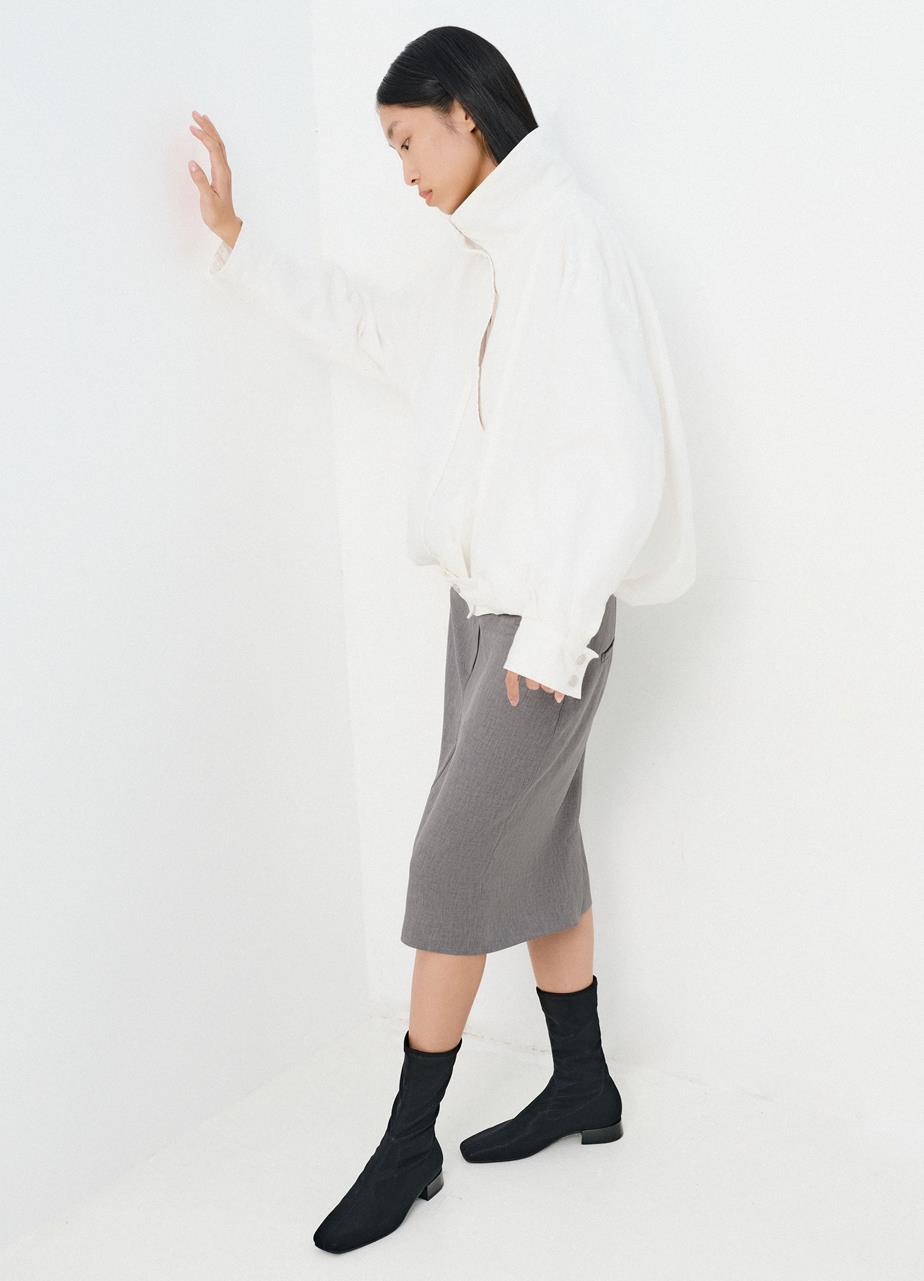 Mona boots Svart, Stretch