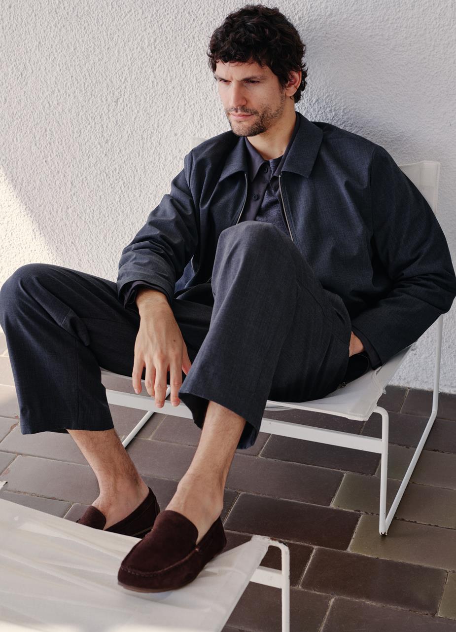 Lorenzo loafers Dark Brown, Suede