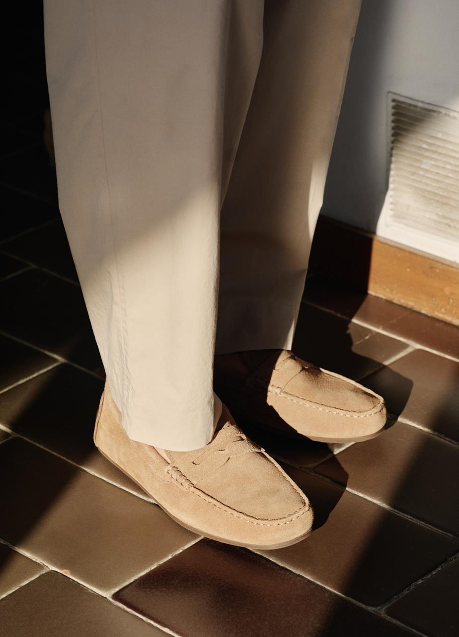 Lorenzo loafers Beige, Suede