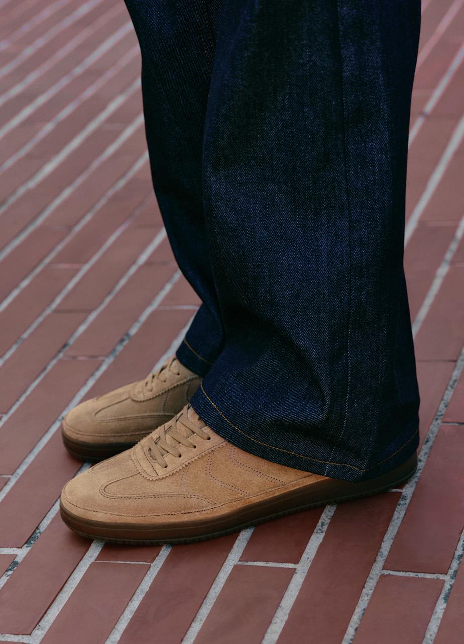 Leo sneakers Beige, Ruskind