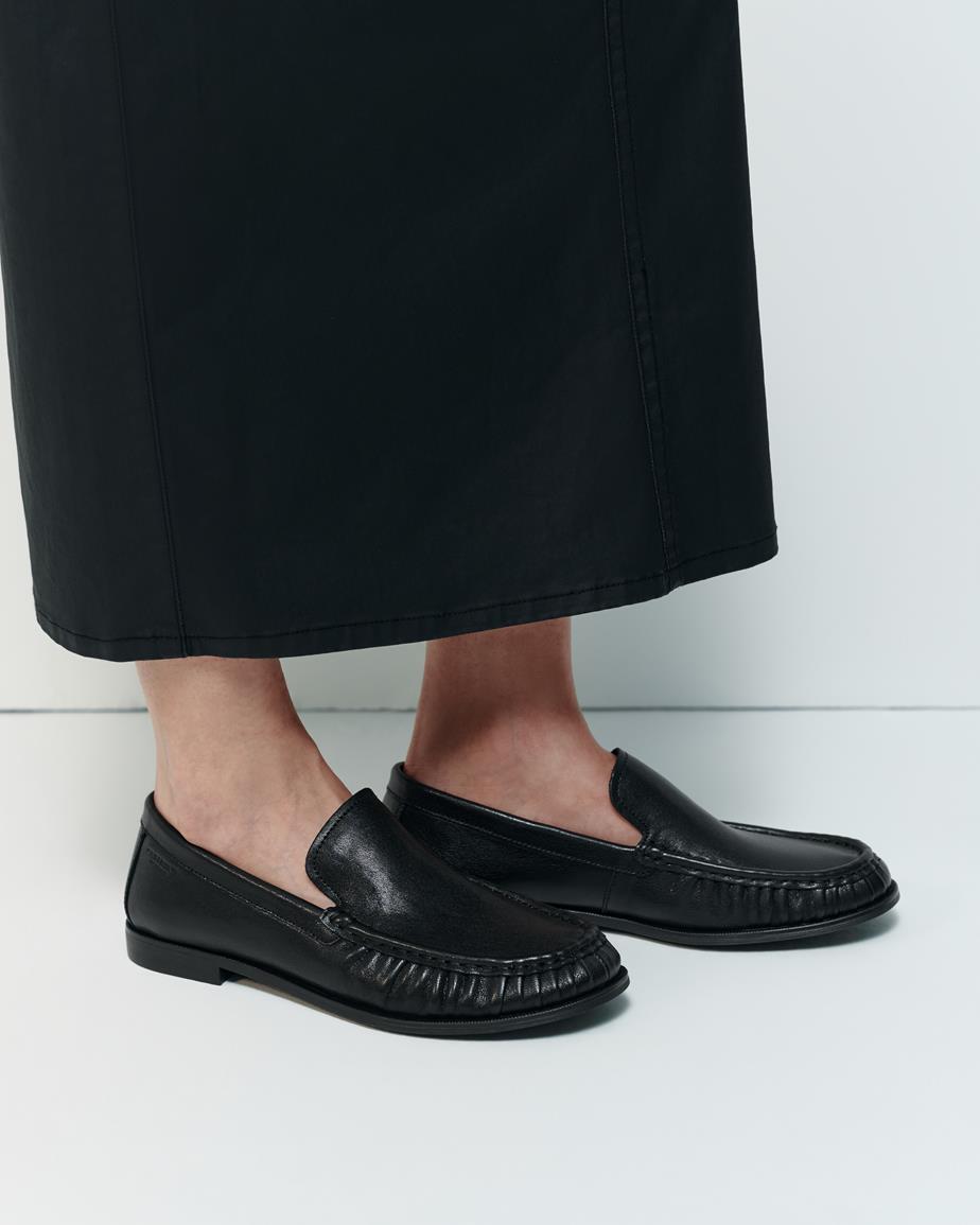 Brandi loafers Svart, Skinn