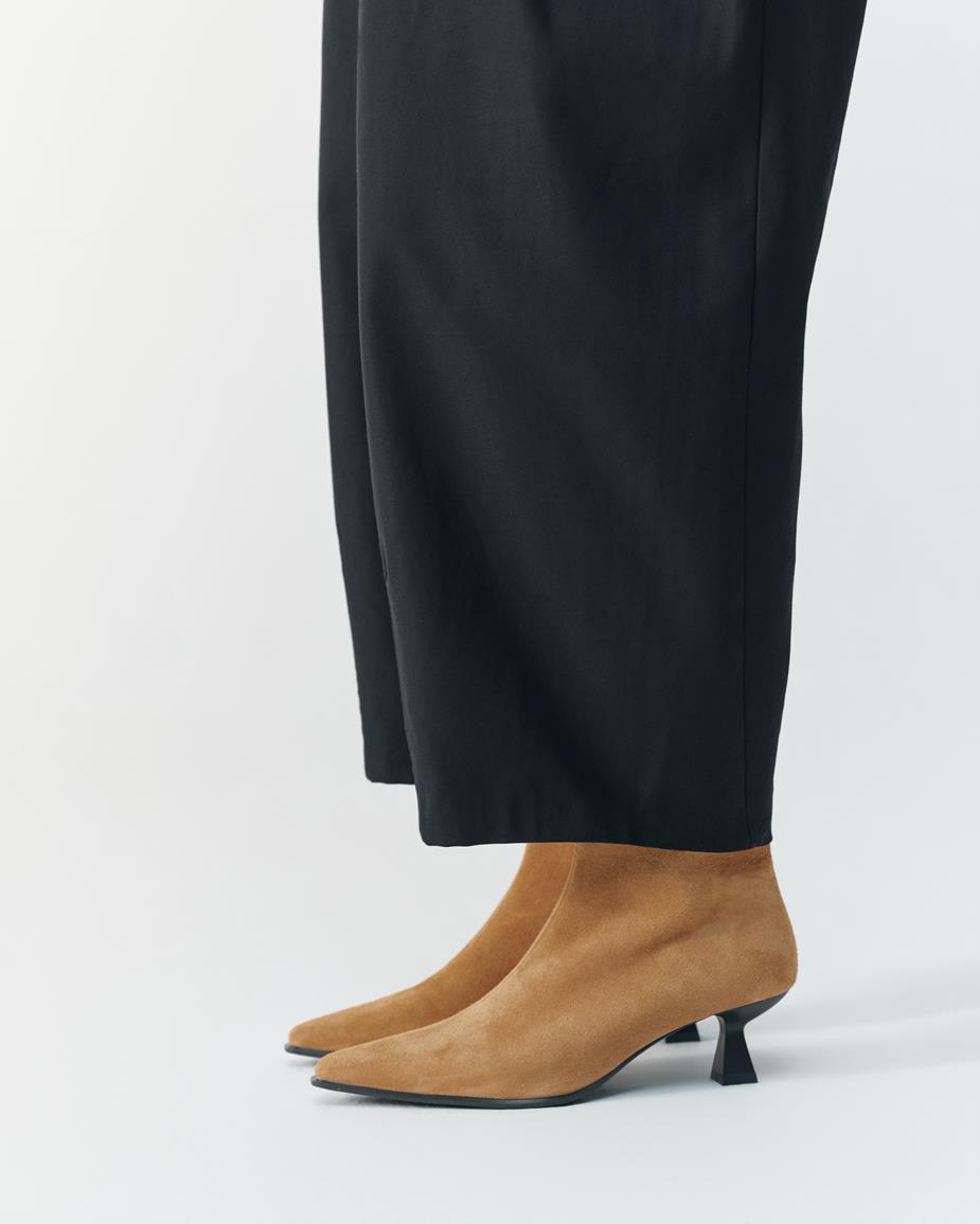 Elly bottes Beige, Daim