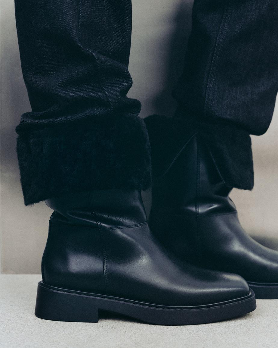 Jillian bottes Noir, Cuir