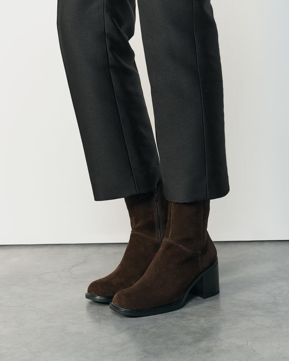 Meryl boots Dark Brown, Suede
