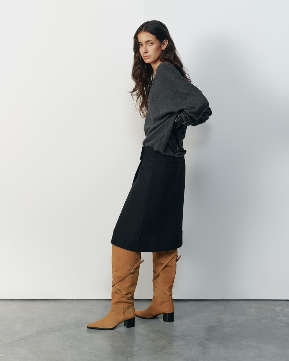 Giselle stövlar Beige, Mocka