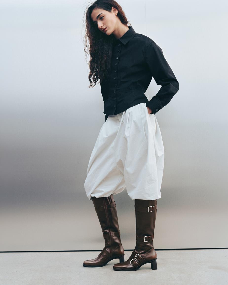 Elvina hoge laarzen Bruin, Brush Off