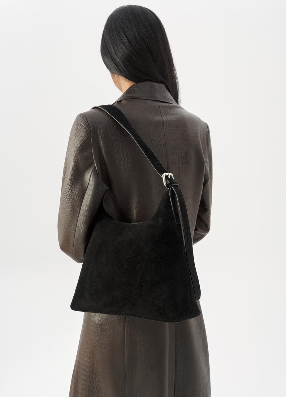 Bari bag Black suede