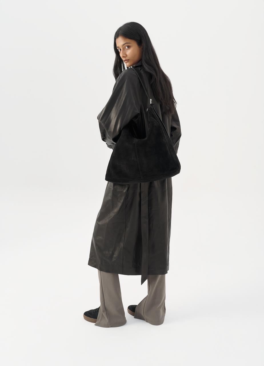 Hilo bag Black suede