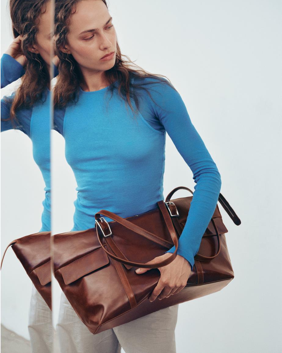 Thira bag Brown, Leather