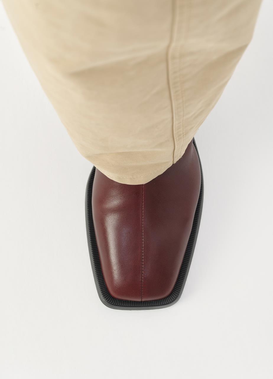 Blanca ankle boots Dark Red leather