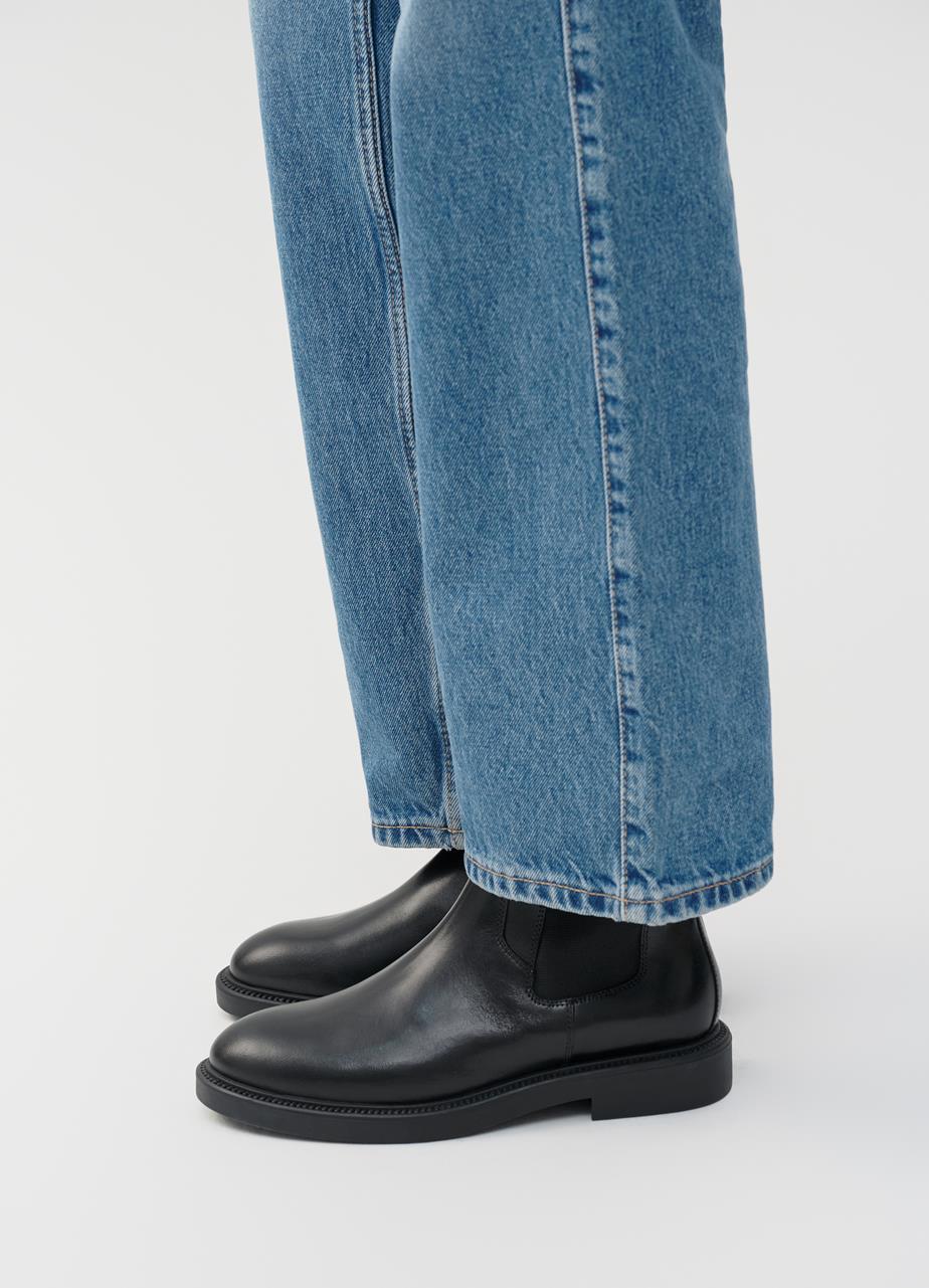 Alex w bottes Noir cuir