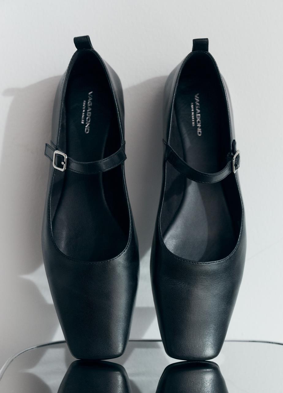 Delia schoenen Zwart leer
