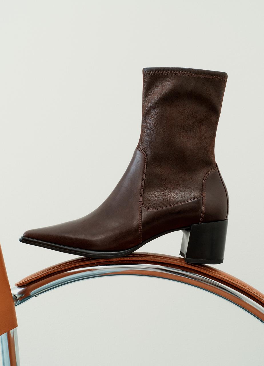 Giselle stiefeletten BRAUN LEDER/KOMBINATION