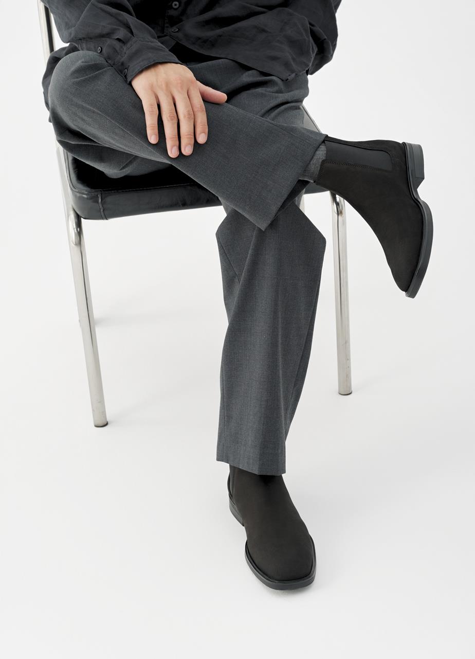 Andrew botki i kozaki Czarny nubuk