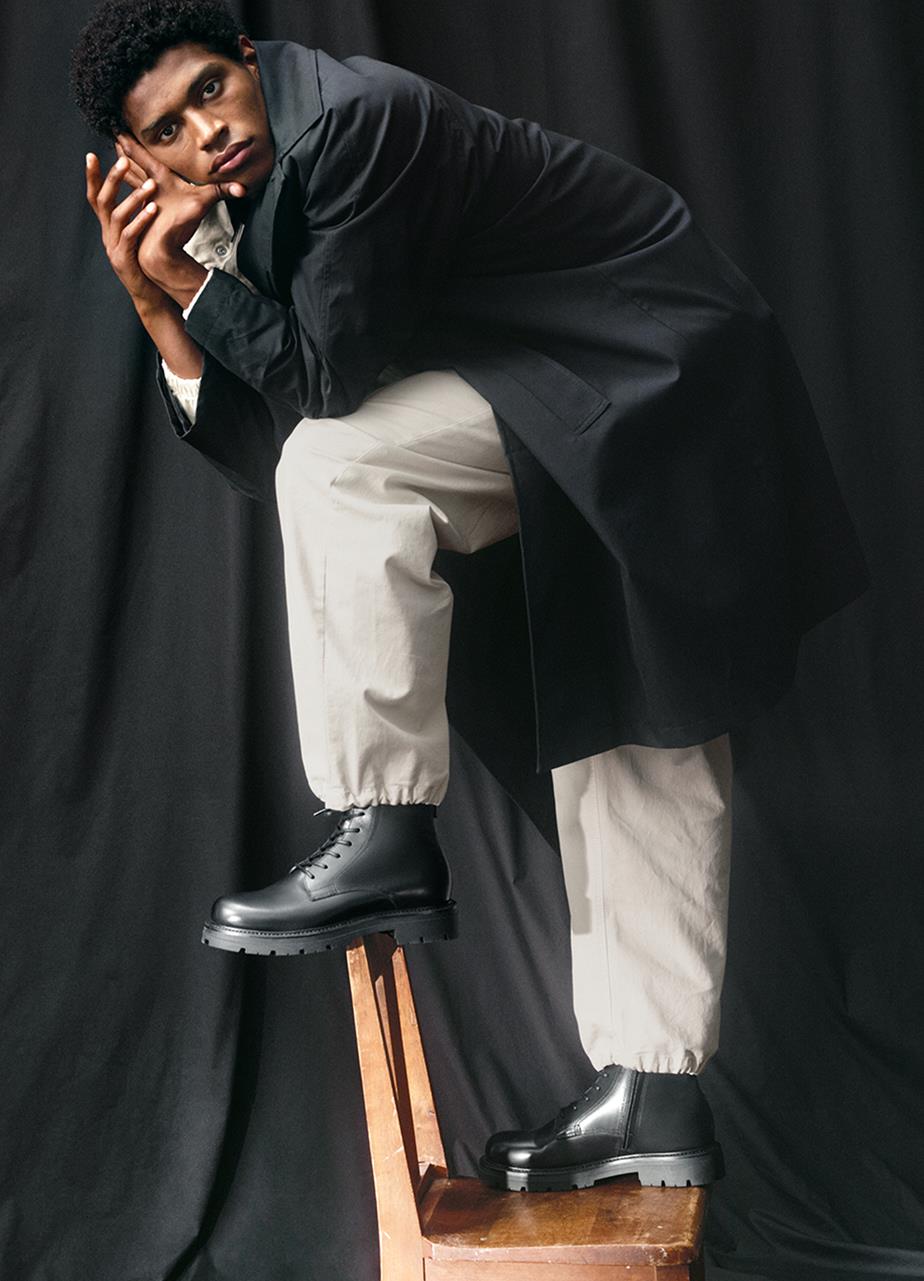 Cameron støvler Sort, Læder