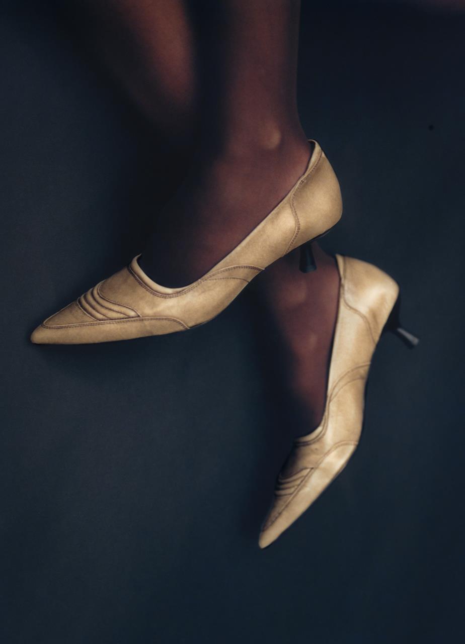 Lykke pumps Light Brown brush-off leather