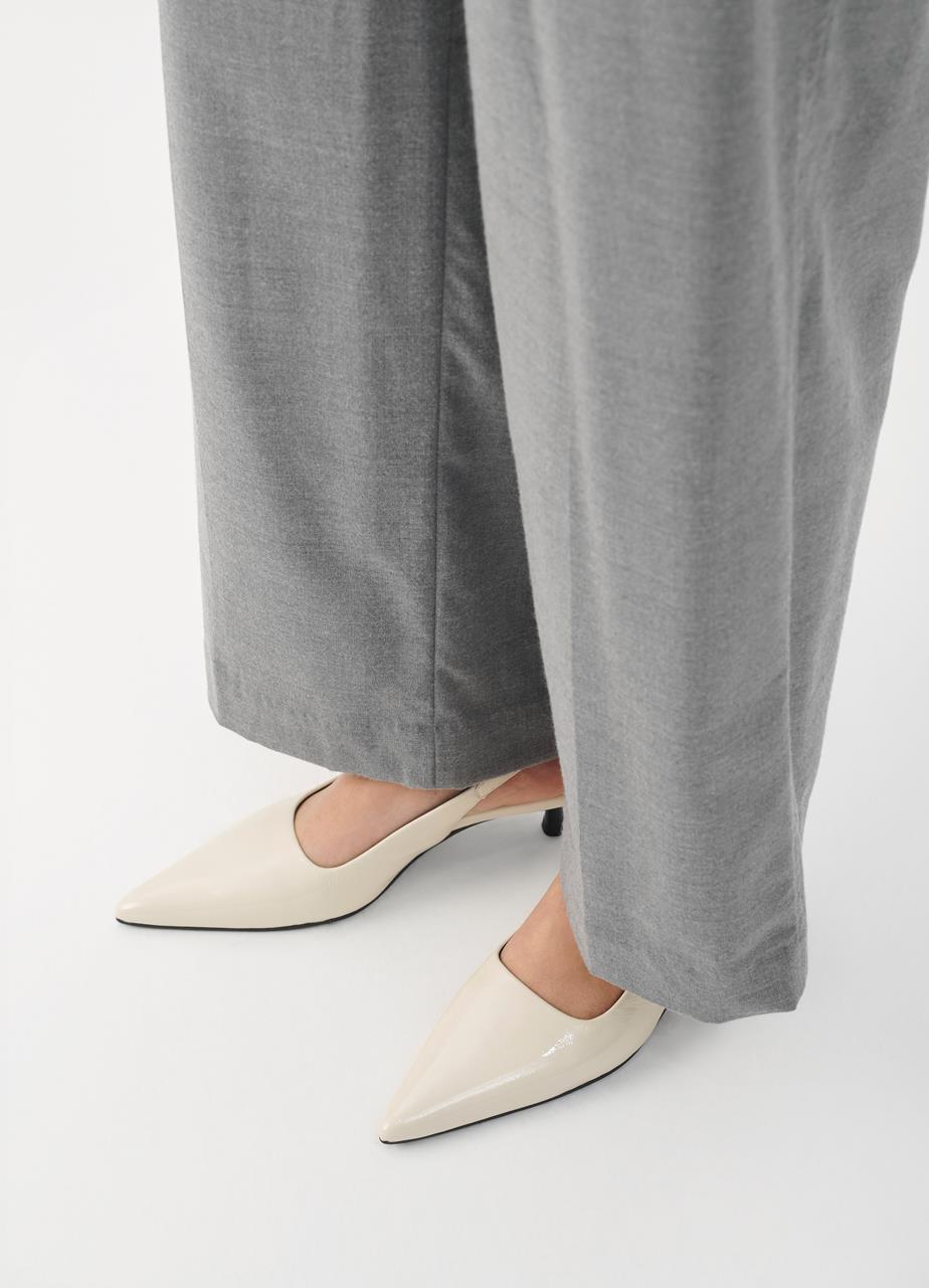 Lykke escarpins Beige cuir verni