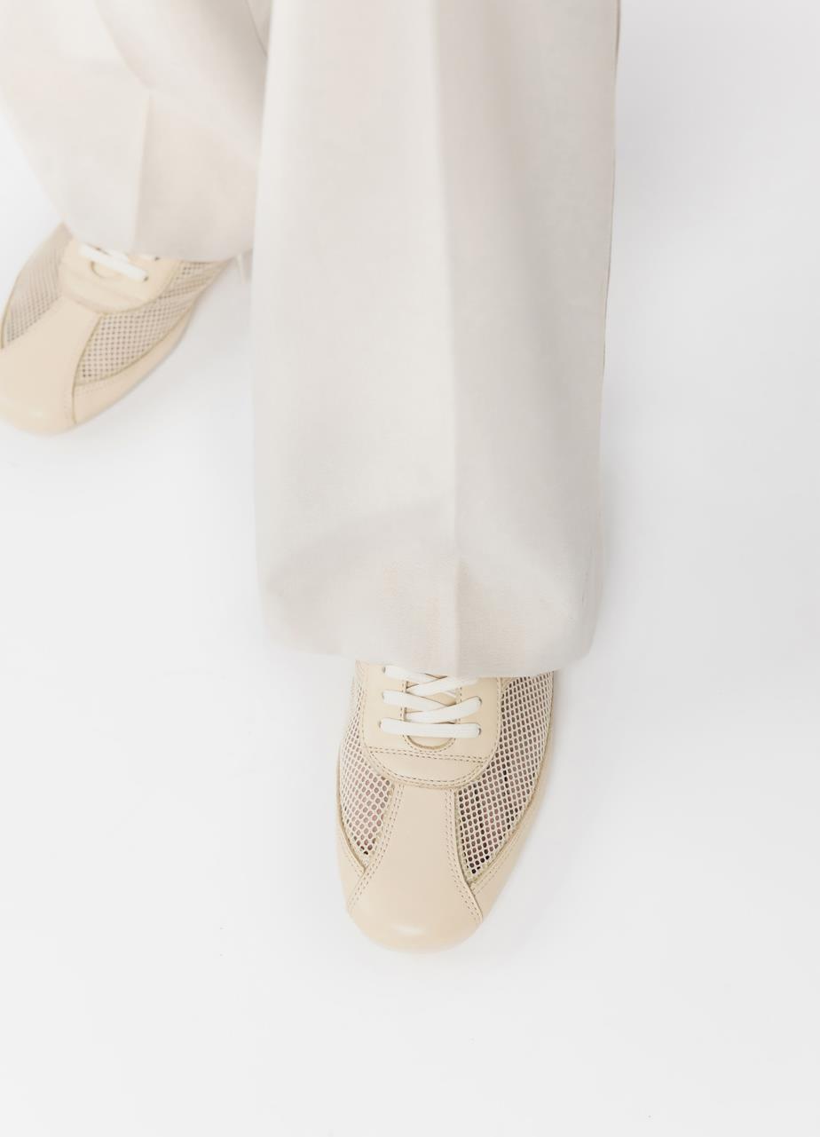 Hillary sneakers Beige leather/mesh