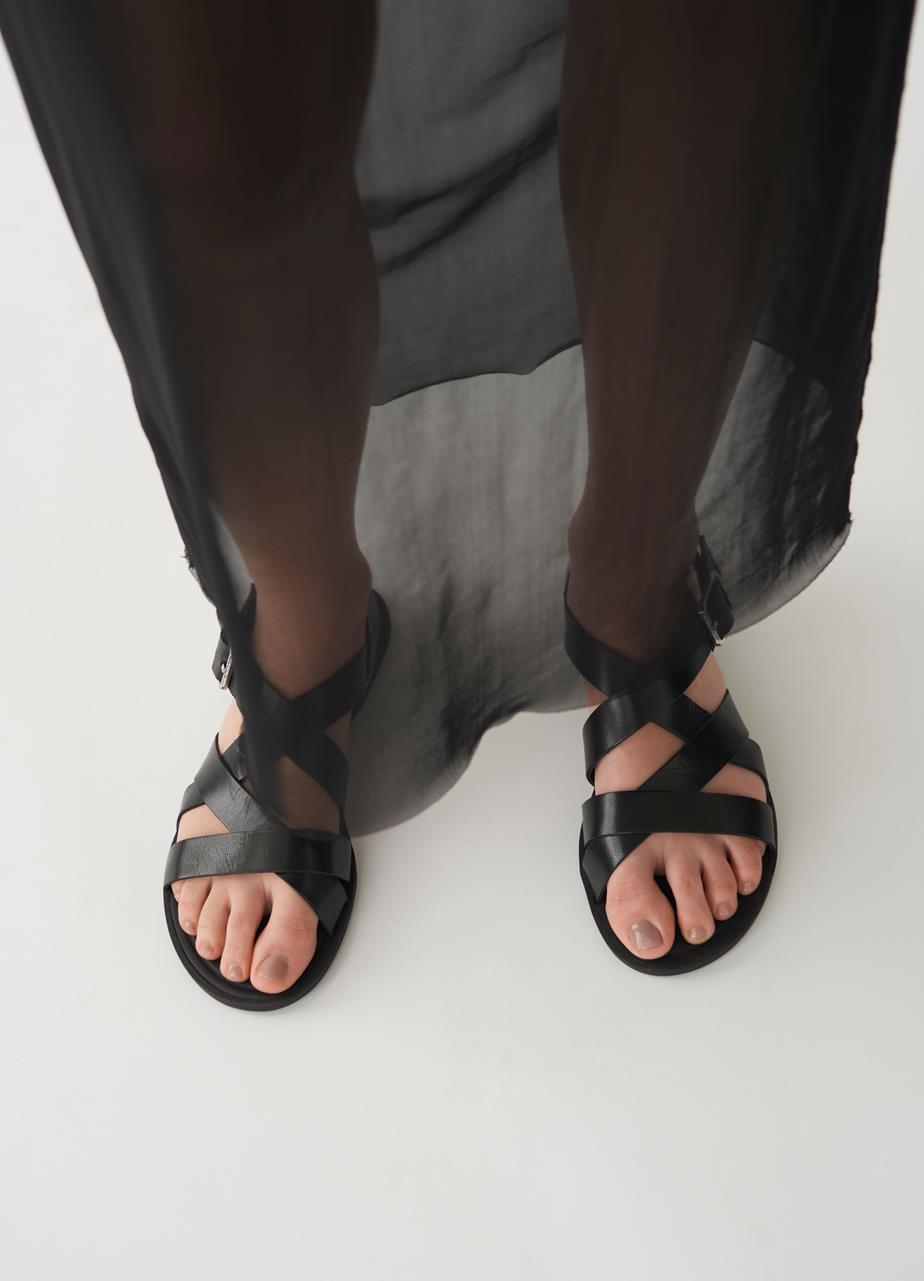 Tia 2.0 sandalen Zwart leer