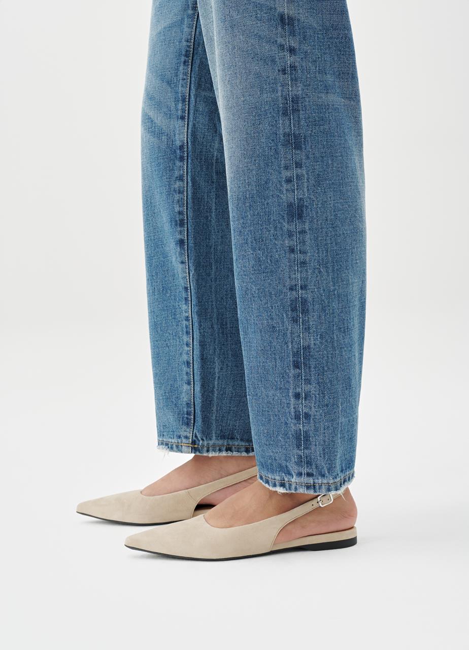 Hermine ballerinasko BEIGE SEMSKET SKINN