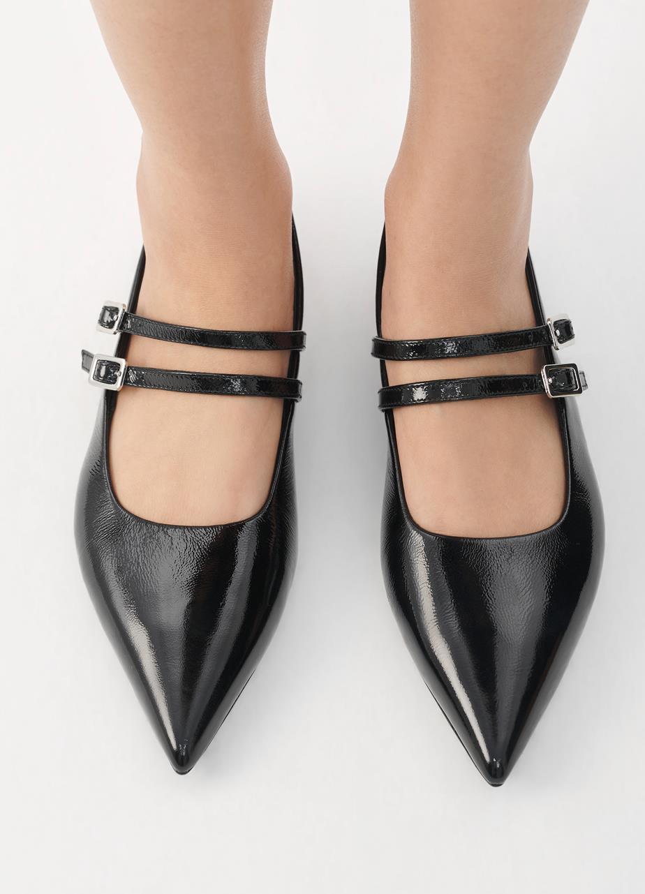 Hermıne shoes Black patent leather