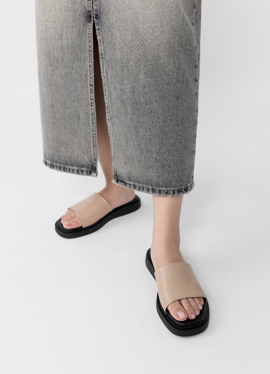 Connie sandaler Ljusbrun läder
