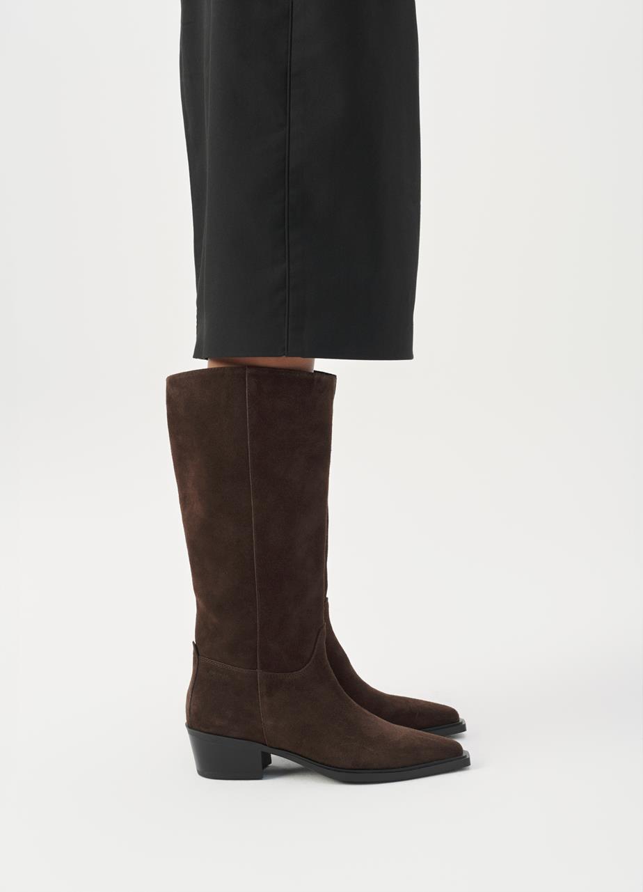 Kelsey bottes hautes Marron, Daim