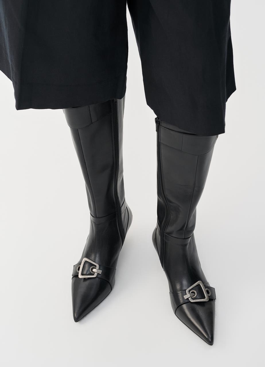 Lykke hohe stiefel Schwarzes leder