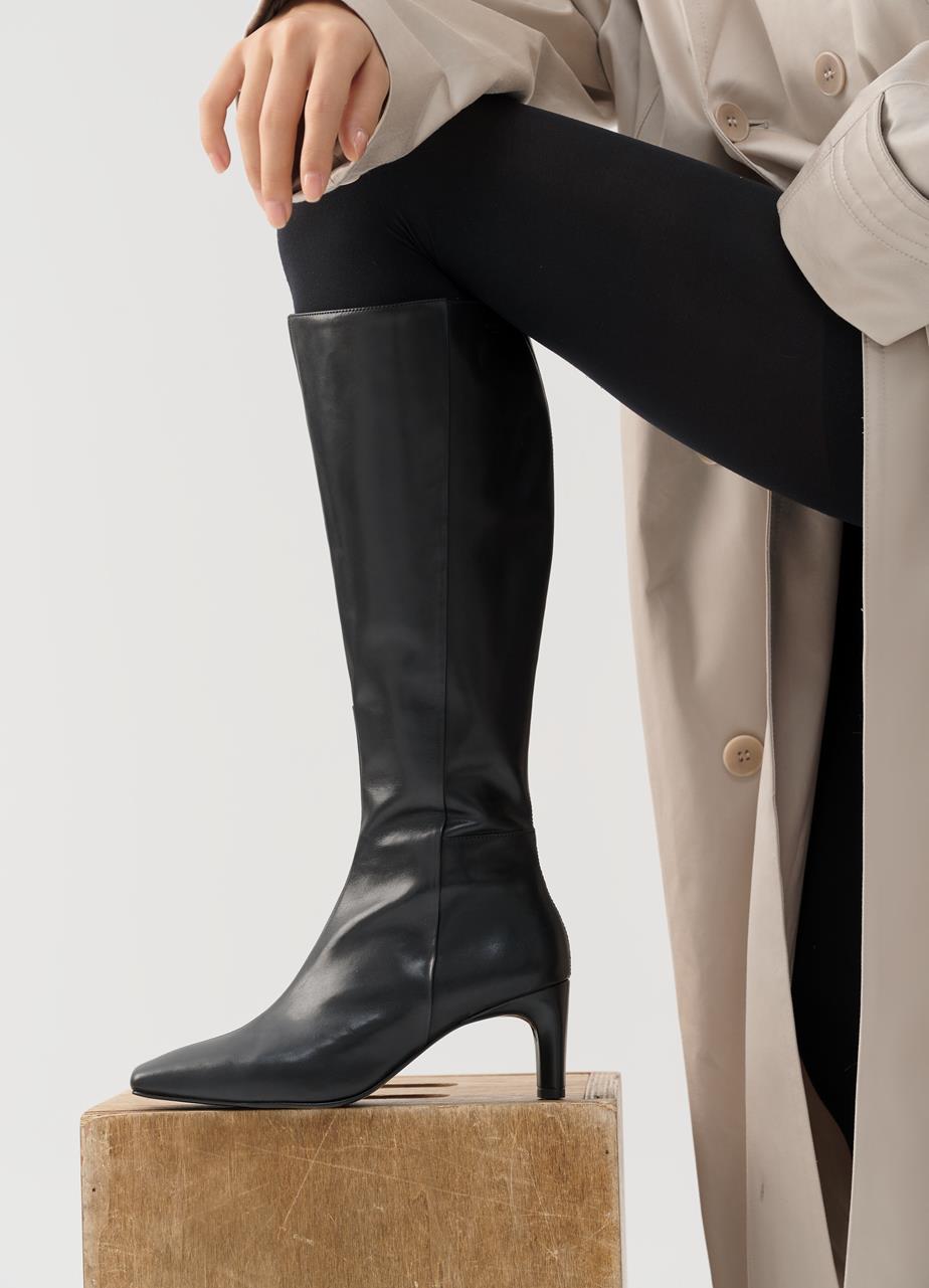 Vendela tall boots Black leather