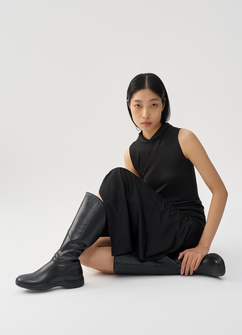 Sky tall boots BLACK LEATHER