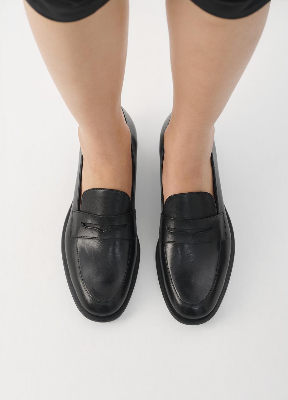 Heidi loafer Schwarzes leder