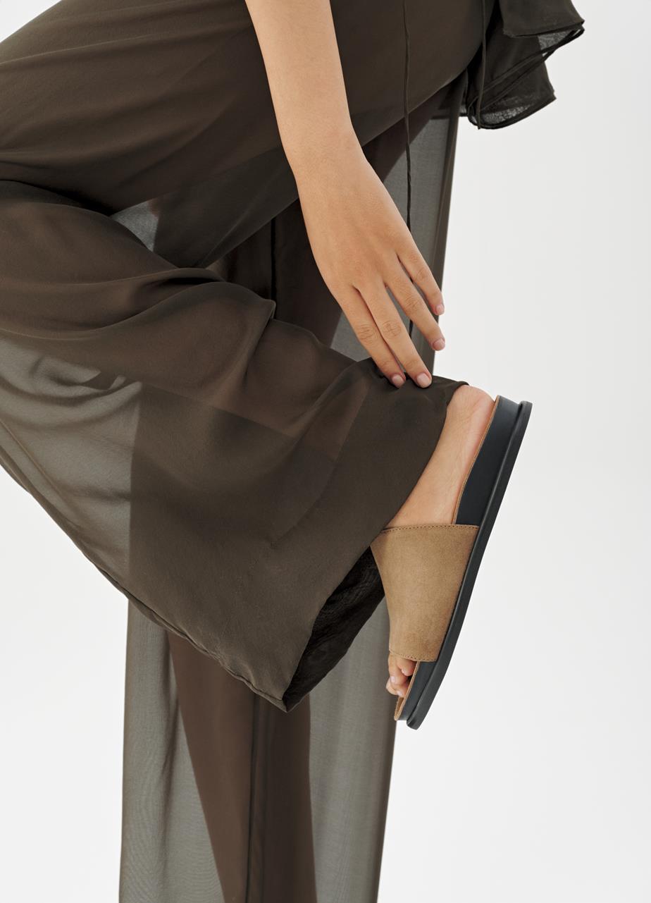 Effie босоніжки Бежевий, Замша