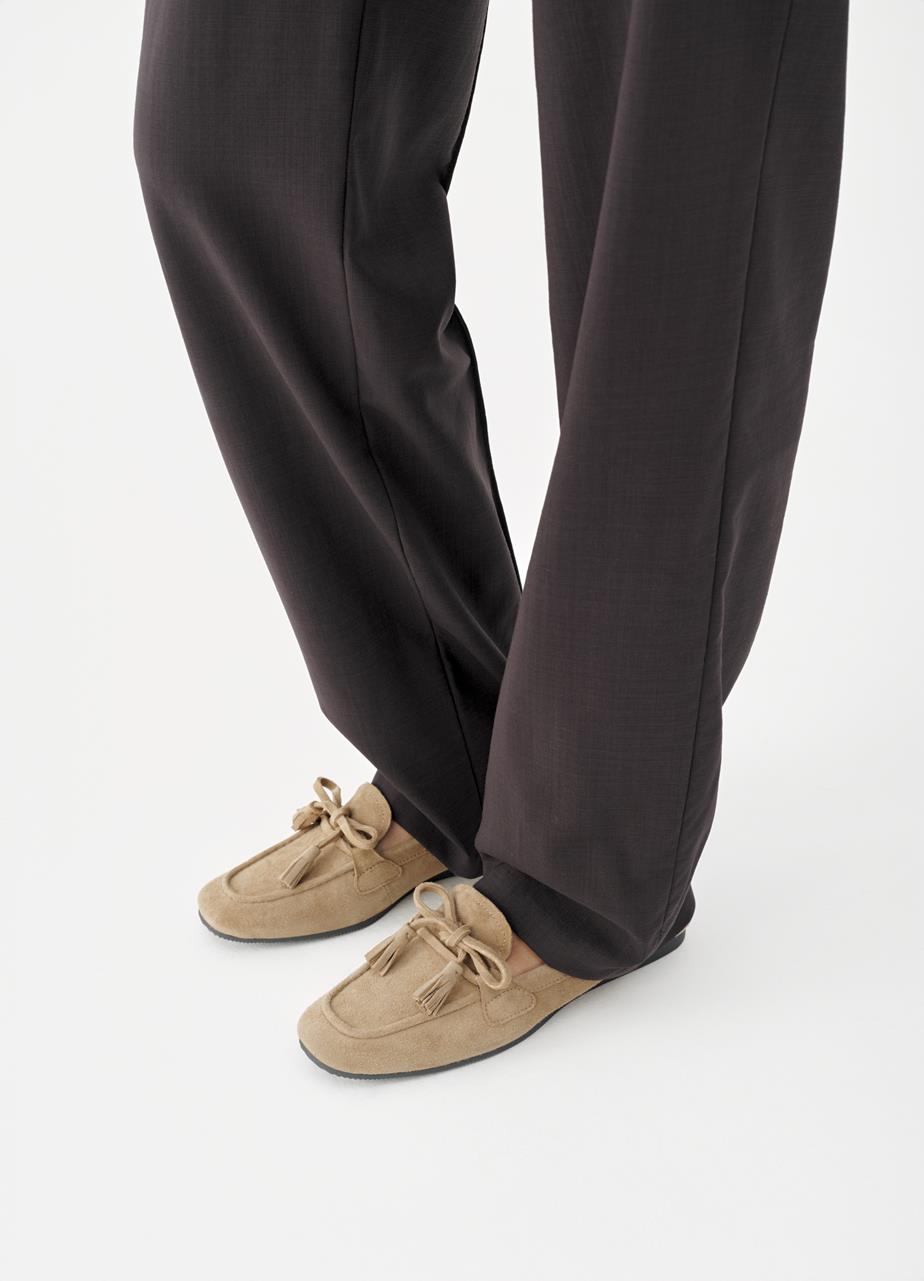 Hillary schoenen Lichtbruin suède