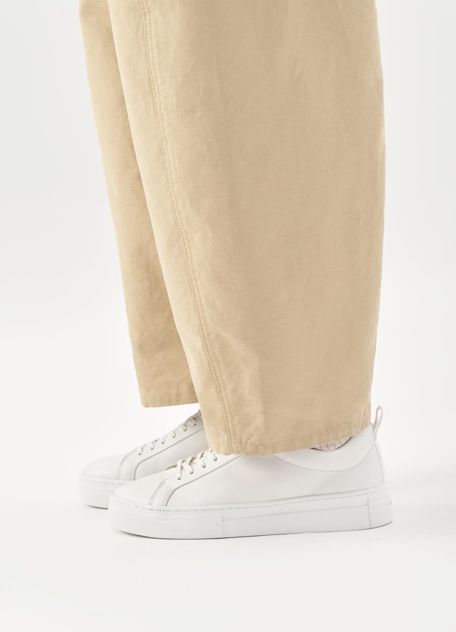 Zoe platform sneakers White leather