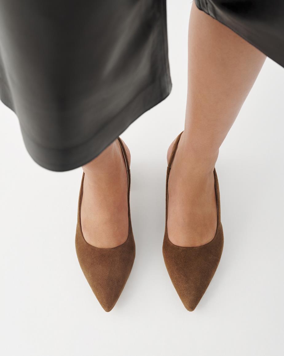 Marta pumps Bruin, Suède