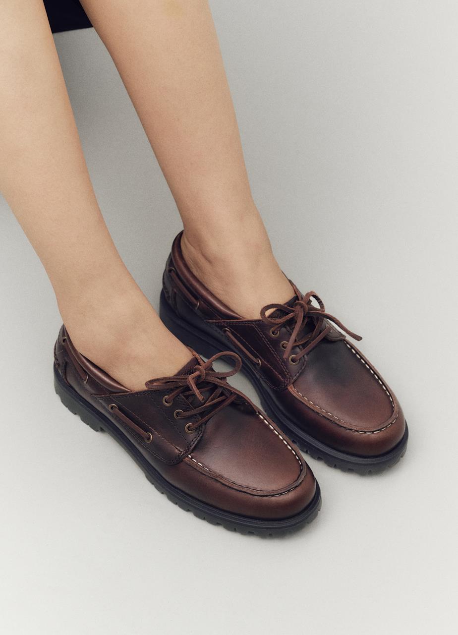 Joslyn buty Brazowy skóra