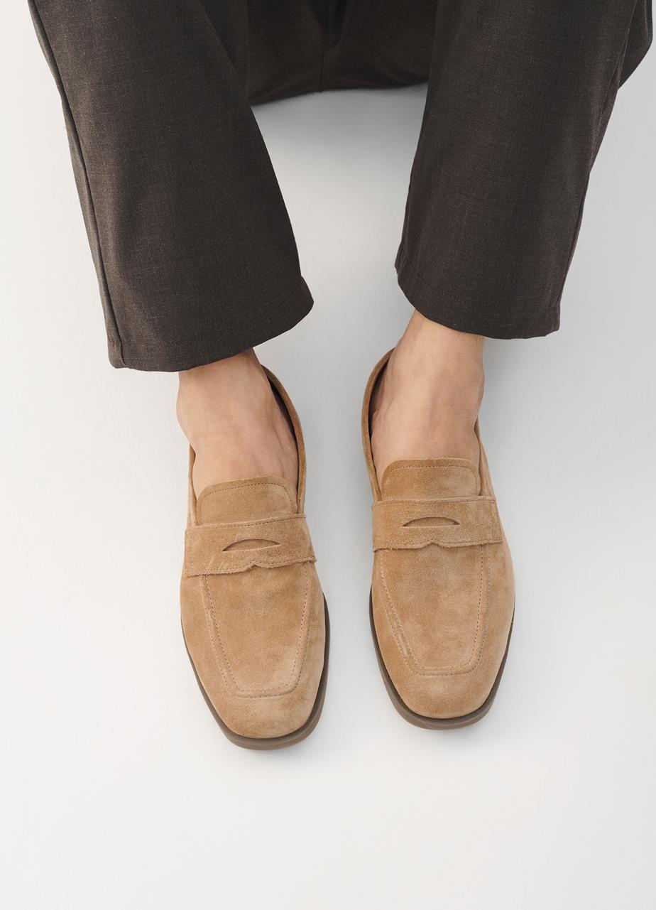 Troy loafer Lichtbruin suède